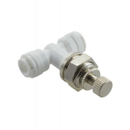 REGOLATORE DI FLUSSO VALVOLA INTERMEDIA 1/4" X 1/4" CON GHIERA