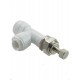 VALVOLA INTERMEDIA 1/4" X 1/4" CON GHIERA IN PLASTICA