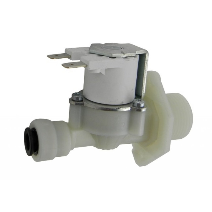 ELETTROVALVOLA 1 VIA PER EROGATORI DI ACQUA 220 V AC INGRESSO 3/4"MASCHIO CODOLO 8 mm