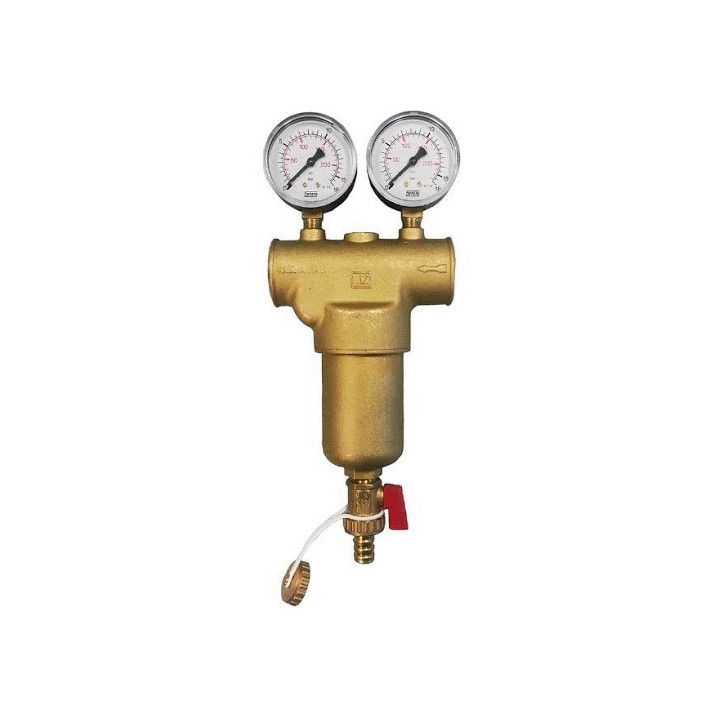 FILTRO AUTOPULENTE IN OTTONE SABBIATO 1" 1/2