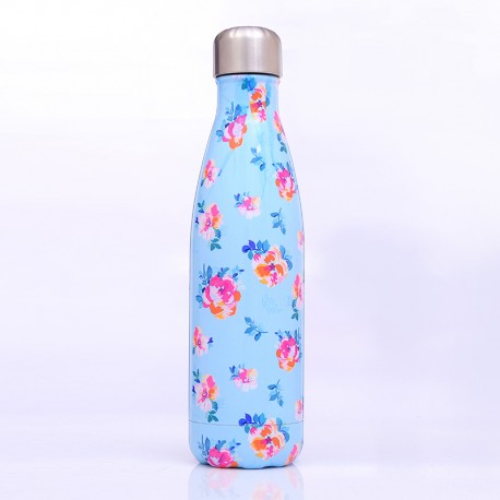 BOTTIGLIA IN ACCIAIO INOX 500 ML BORRACCIA SPORTIVA THERMOS DOPPIA PARETE