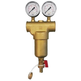 FILTRO AUTOPULENTE IN OTTONE SABBIATO 1" 1/2
