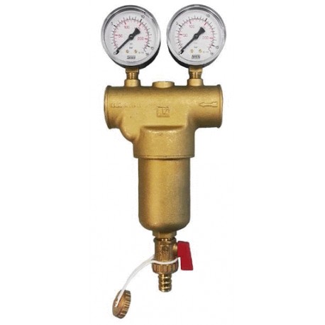 FILTRO AUTOPULENTE IN OTTONE SABBIATO 1" 1/2