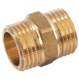nipplo doppio maschio maschio in ottone