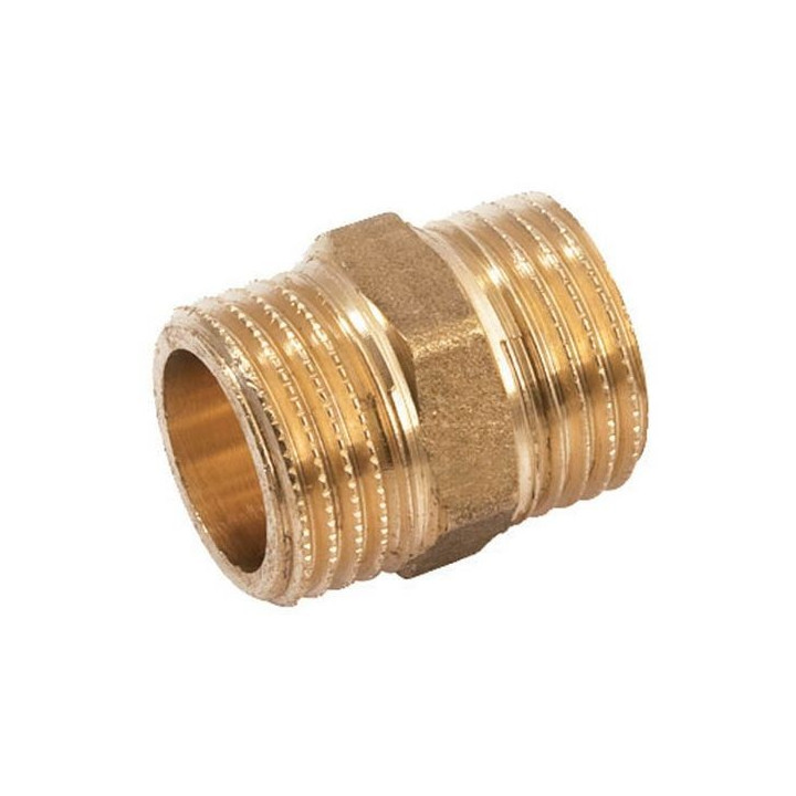 nipplo doppio maschio maschio in ottone