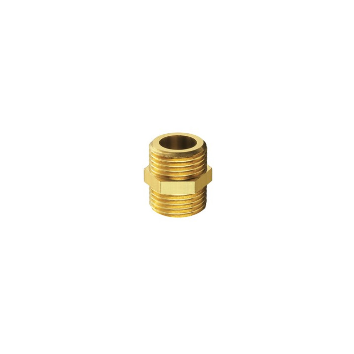nipplo doppio maschio maschio in ottone