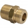 NIPPLO DOPPIAVITE IN OTTONE CON DOPPIA FILETTATURA MASCHIO 3/4" - 3/8"