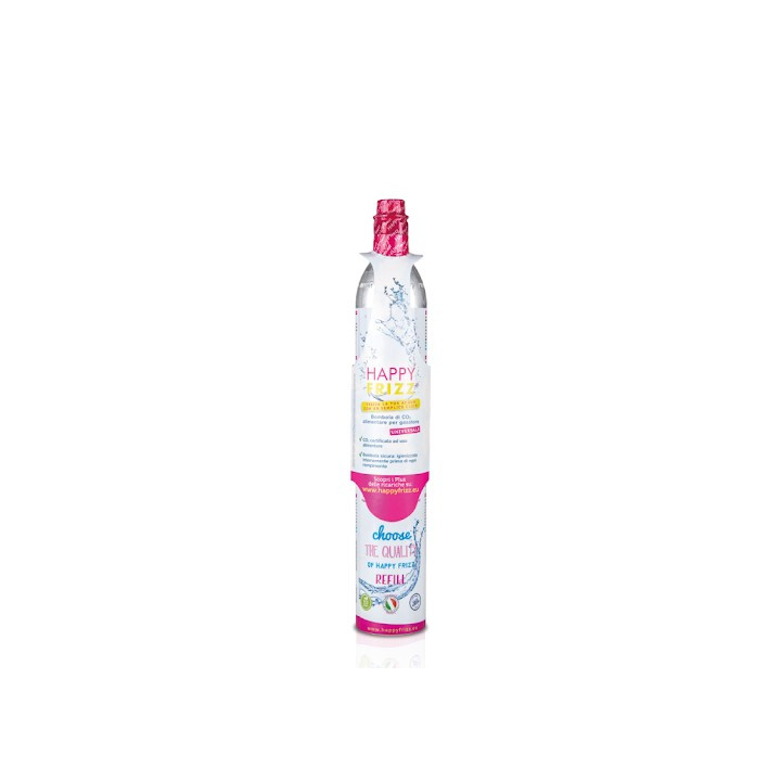 BOMBOLA CO2 HAPPY FRIZZ DA 425 GR RICARICABILE ACQUA IN CASA