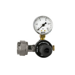XS RIDUTTORE DI PRESSIONE CO2 CON 1 MANOMETRO PER BOMBOLE RICARICABILI 5 BAR