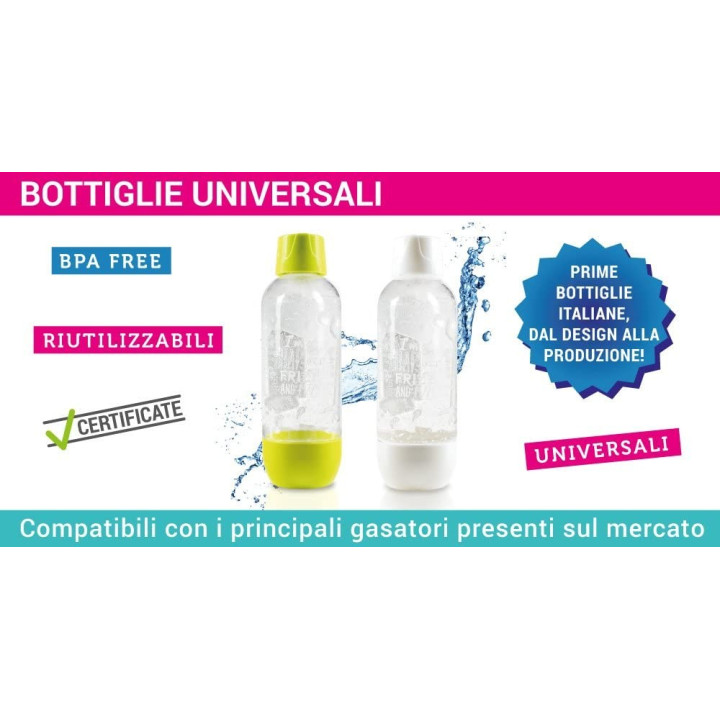 BOTTIGLIA GASATORE RICAMBIO HAPPY FRIZZ 1 LITRO