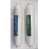 KIT 2 FILTRI IN LINEA CARBONE ATTIVO + SEDIMENTI 10" x 1/4""