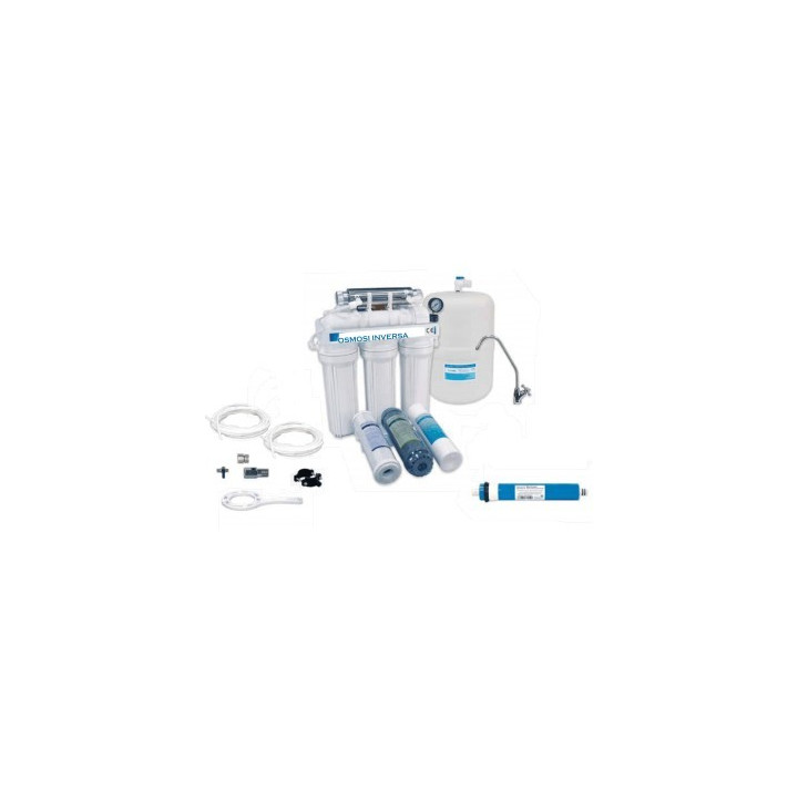 DEPURATORE ACQUA AD OSMOSI INVERSA AD ACCUMULO CON LAMPADA